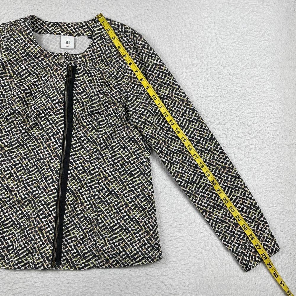 Cabi‎ Jacket Womens Medium Multicolor Cliffside Moto Blazer Casual Travel Office - Picture 8 of 13